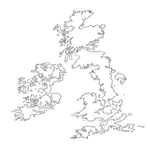 Mappa immaginaria arcipelago britannico
